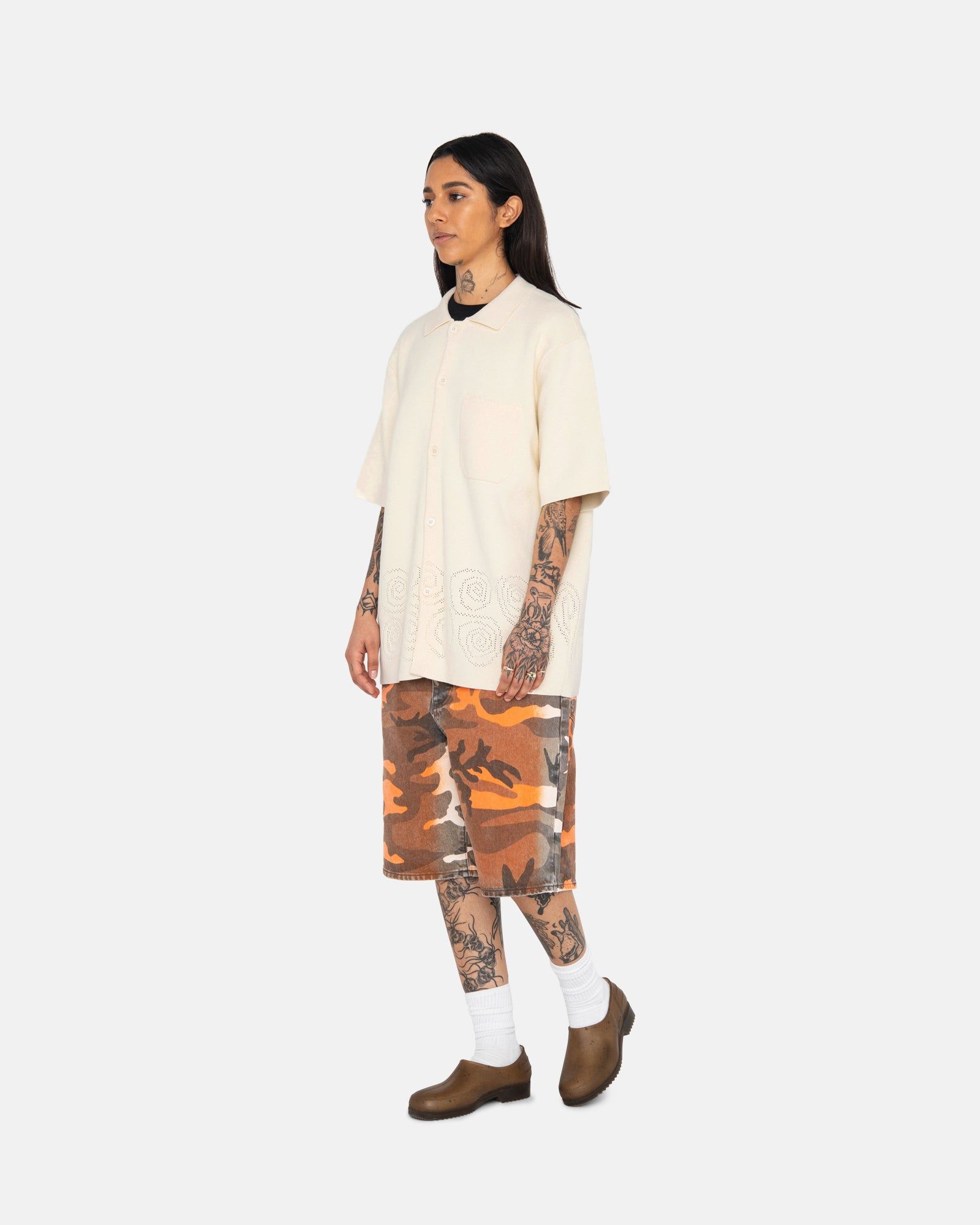 PERFORATED SWIRL KNIT SHIRT sold by Stussy product image thumbnail 9
