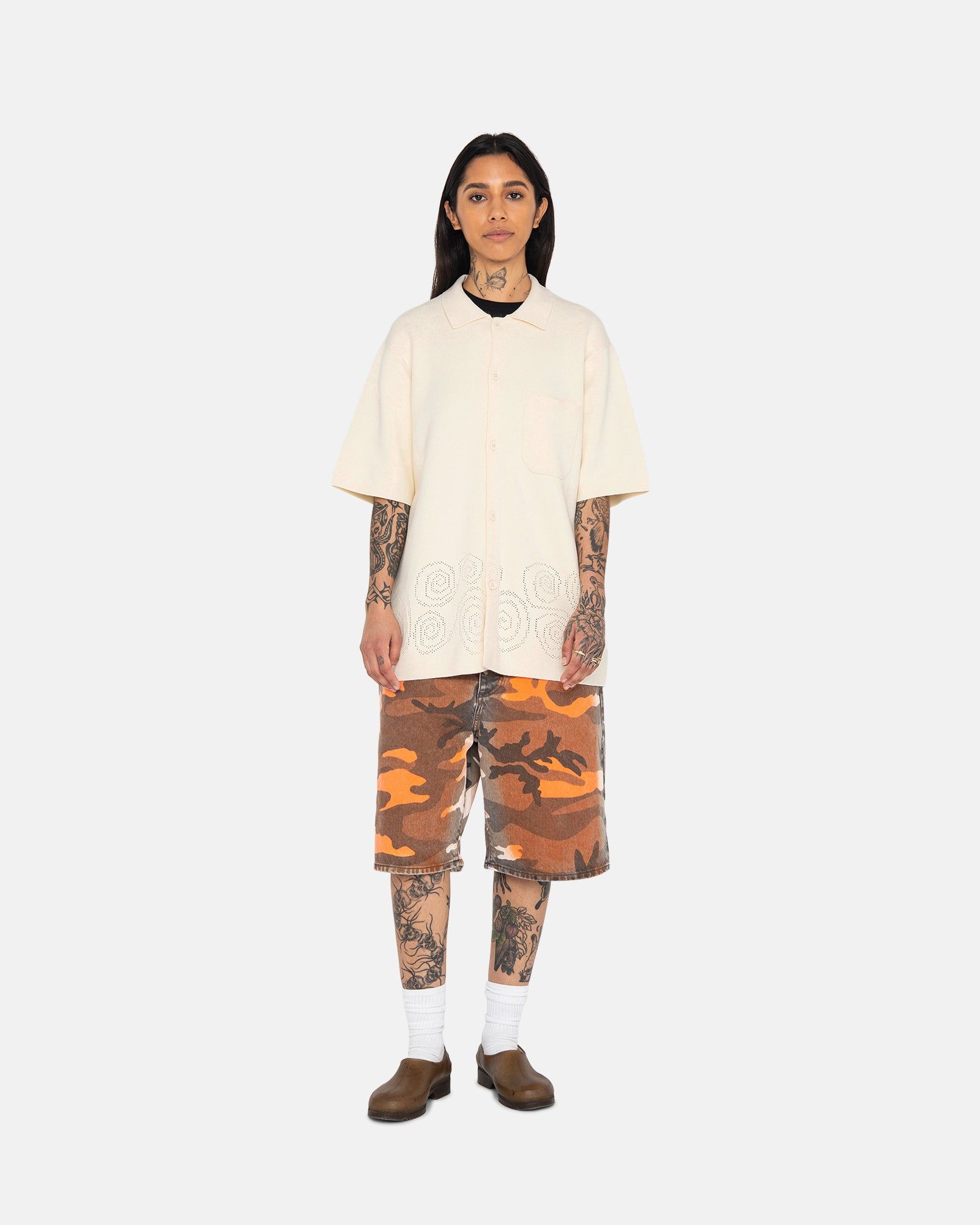 PERFORATED SWIRL KNIT SHIRT sold by Stussy product image thumbnail 8