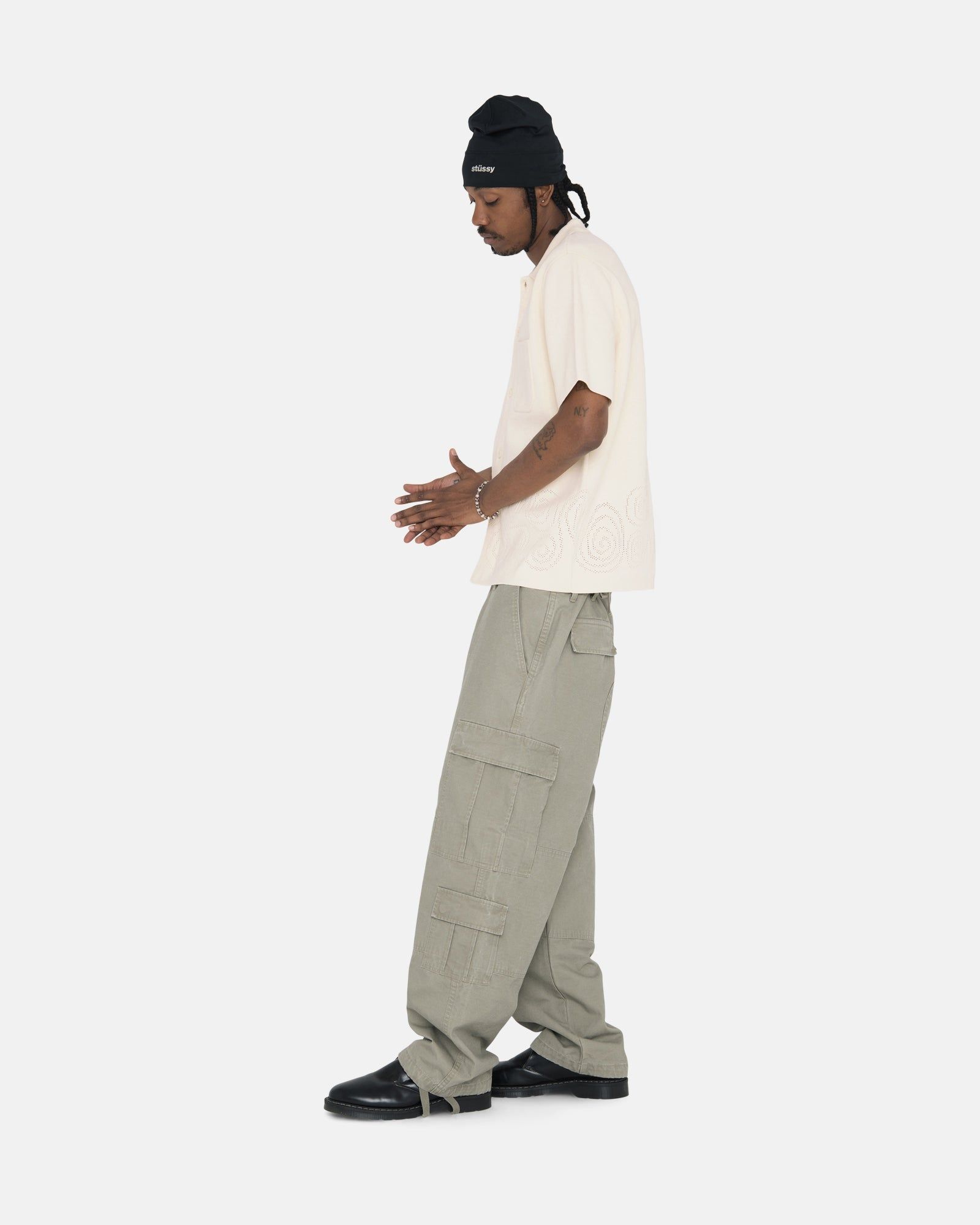 PERFORATED SWIRL KNIT SHIRT sold by Stussy product image thumbnail 6