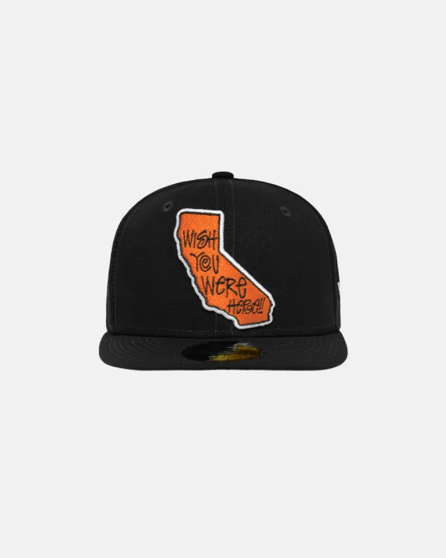 WISH YOU WERE HERE NEW ERA CAP made by Stussy