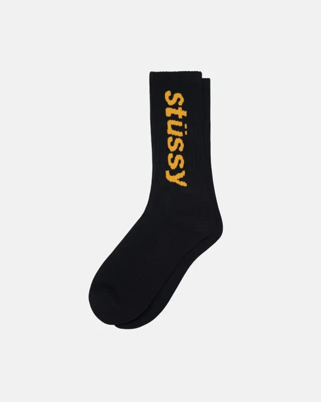WASHED HELVETICA CREW SOCK | Parallel