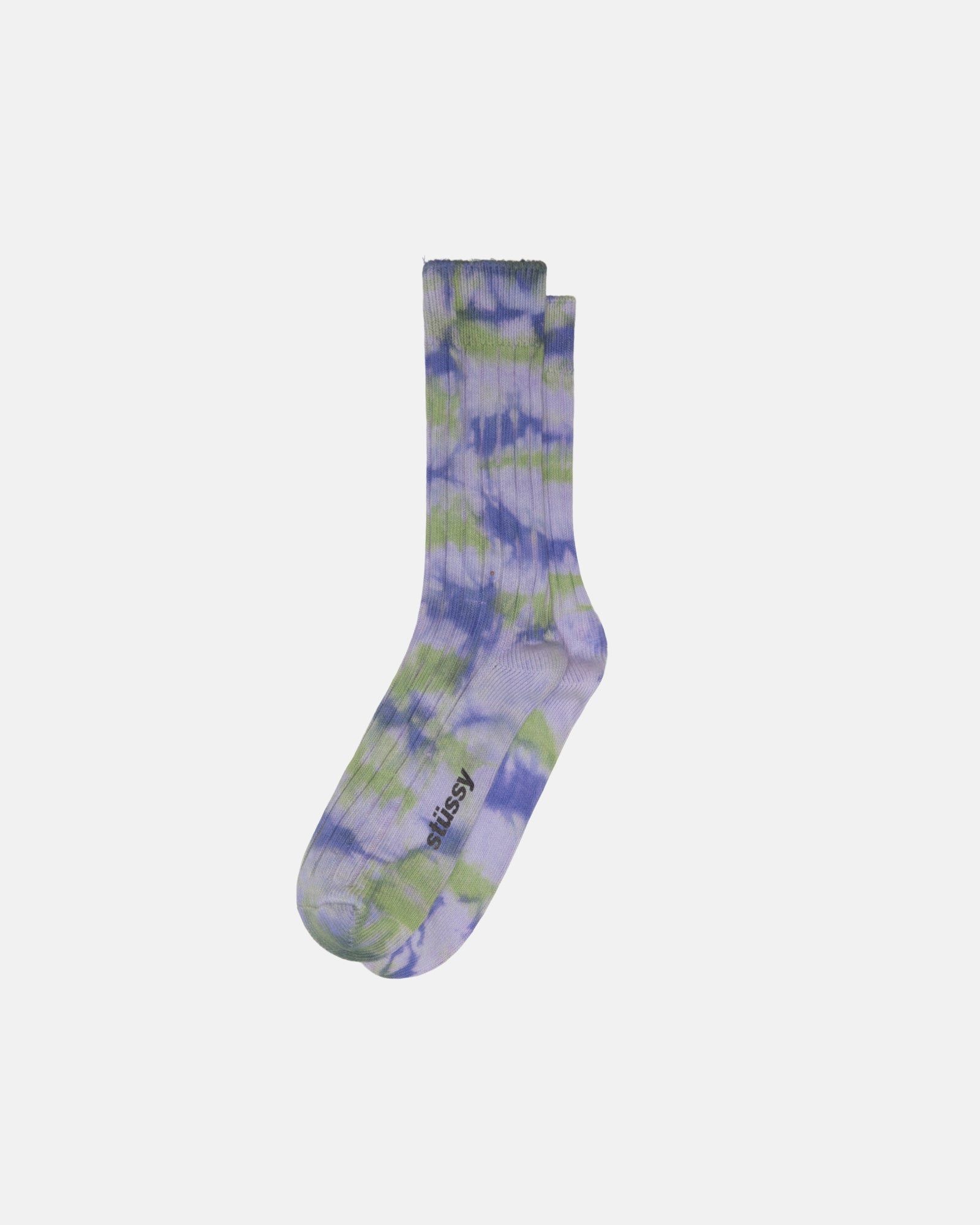 MULTI DYED RIBBED SOCKS sold by Stussy