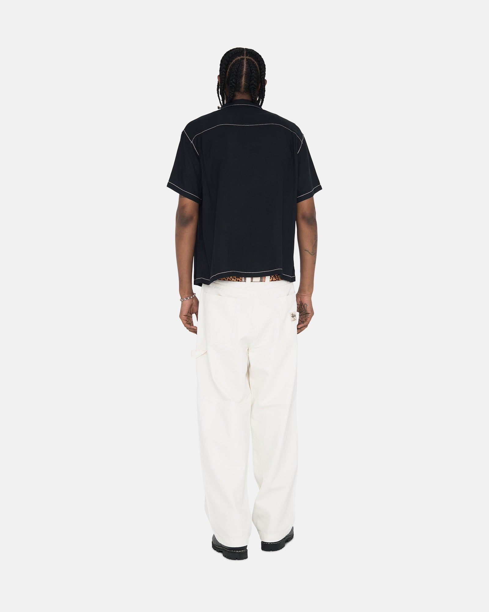 CONTRAST PICK STITCHED SHIRT sold by Stussy product image thumbnail 5