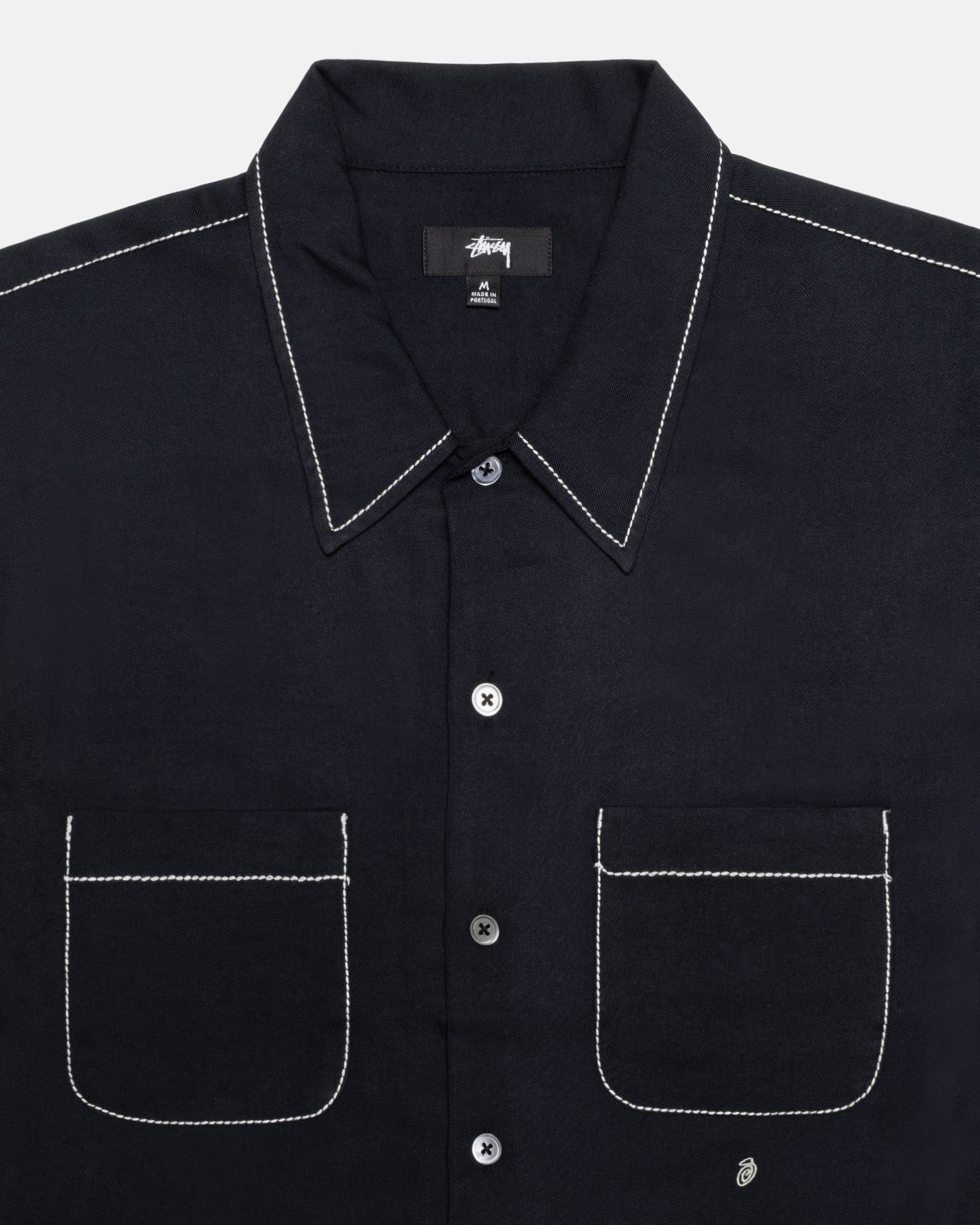 CONTRAST PICK STITCHED SHIRT sold by Stussy product image thumbnail 3