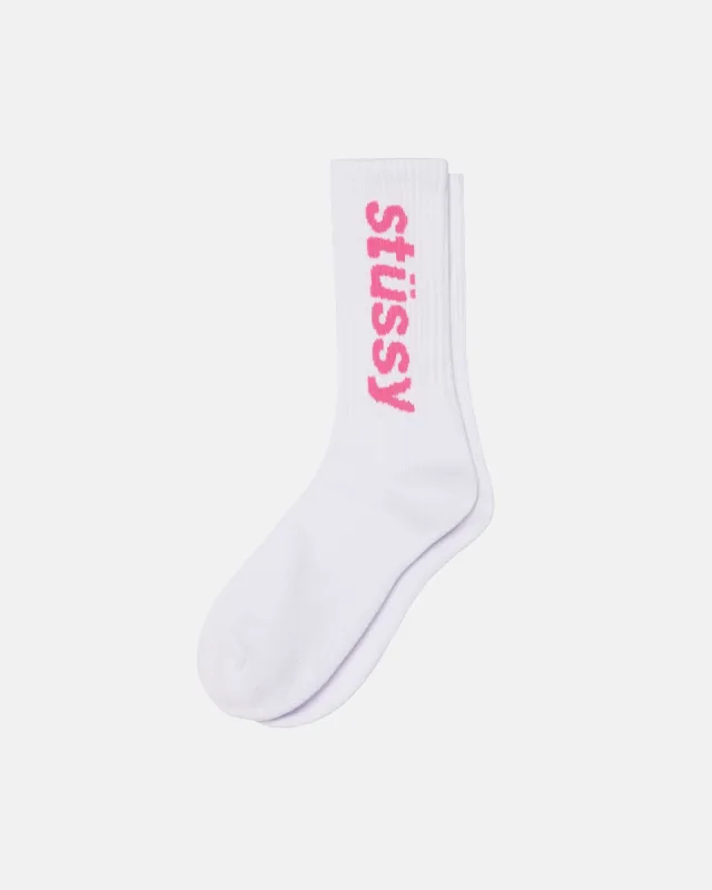 HELVETICA CREW SOCKS sold by Stussy