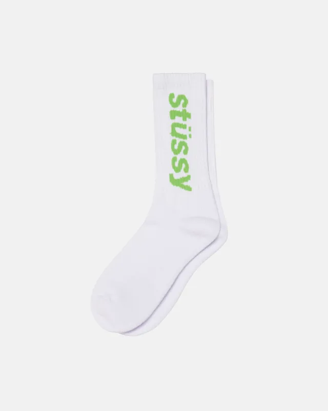 HELVETICA CREW SOCKS sold by Stussy