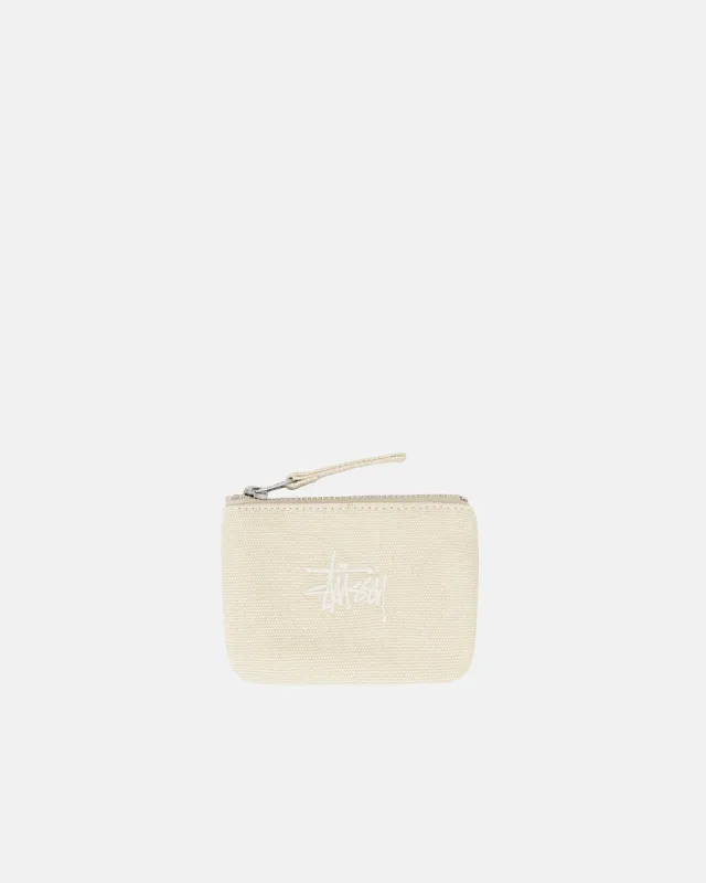 CANVAS COIN POUCH sold by Stussy