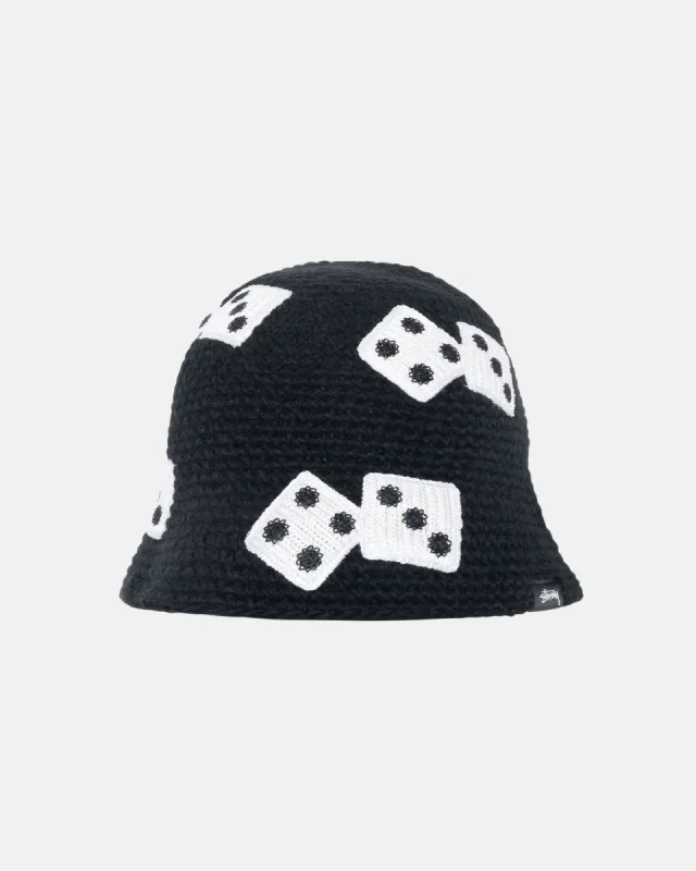 BUCKET HAT DICE KNIT sold by Stussy