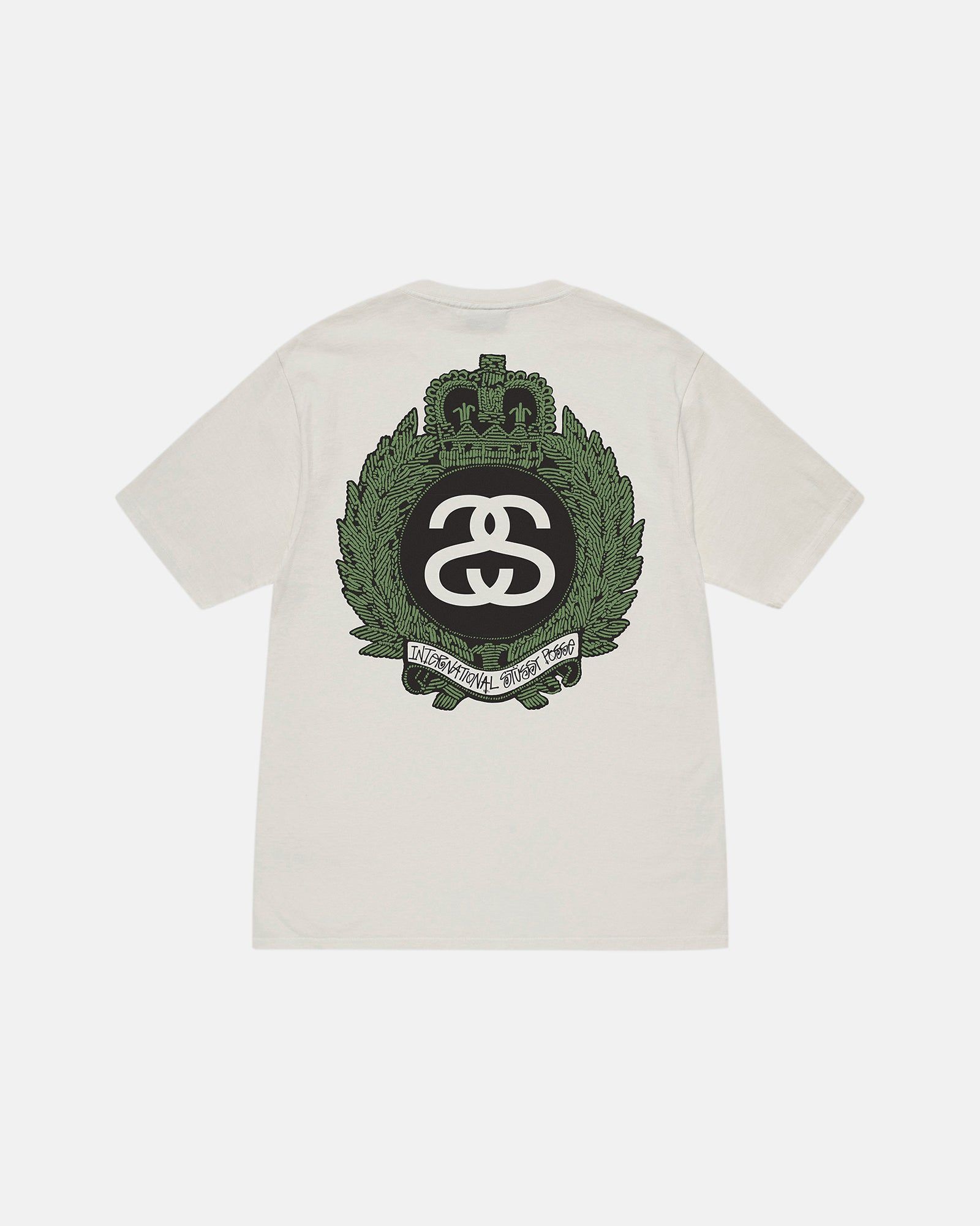 CROWN WREATH PIGMENT DYED TEE sold by Stussy