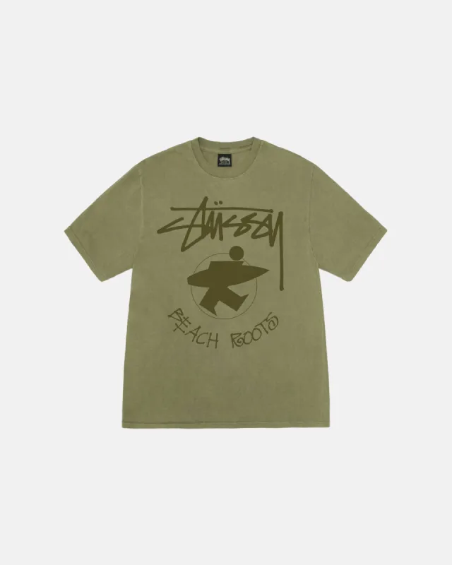 BEACH ROOTS TEE PIGMENT DYED sold by Stussy