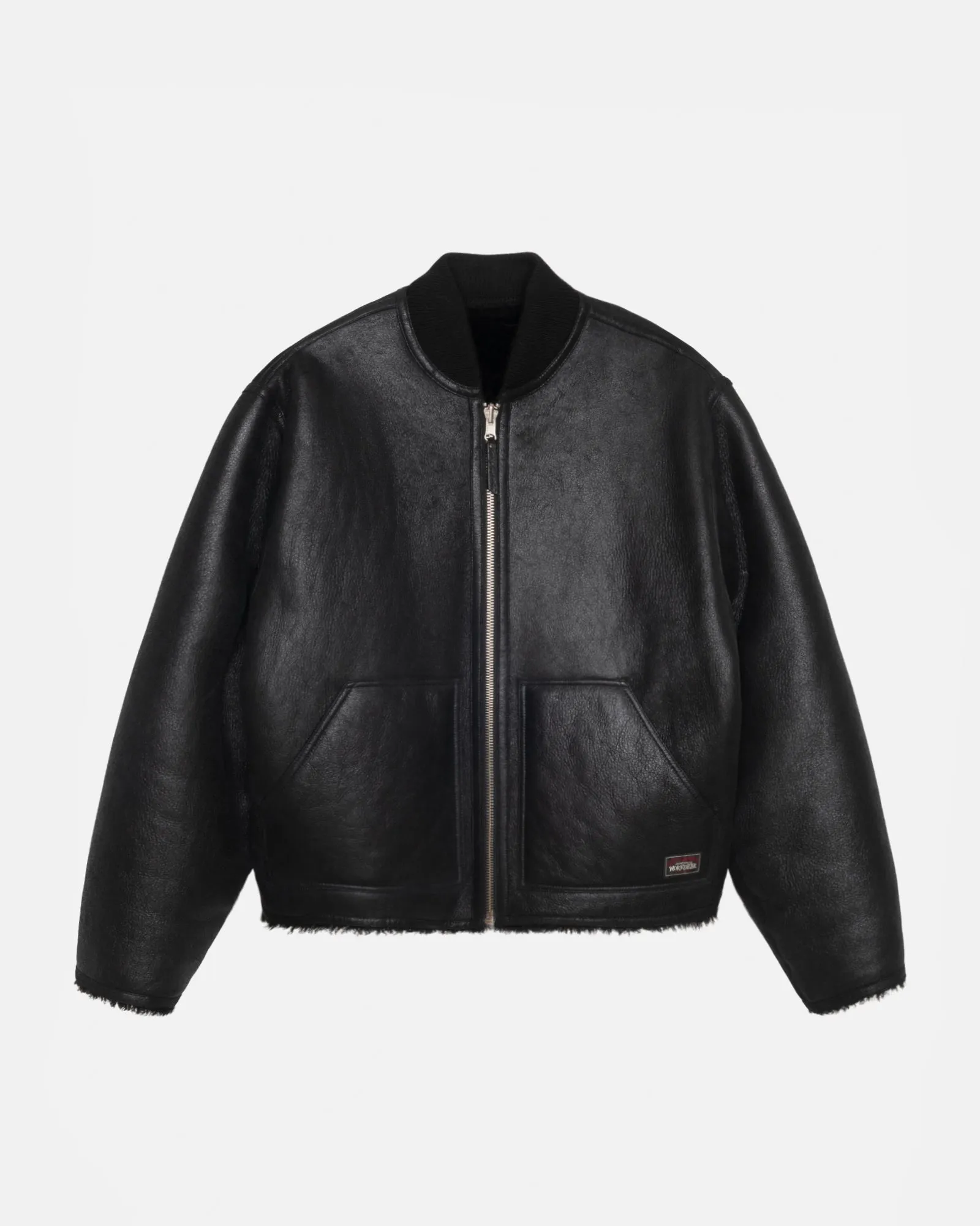 SHEARLING REVERSIBLE BOMBER sold by Stussy