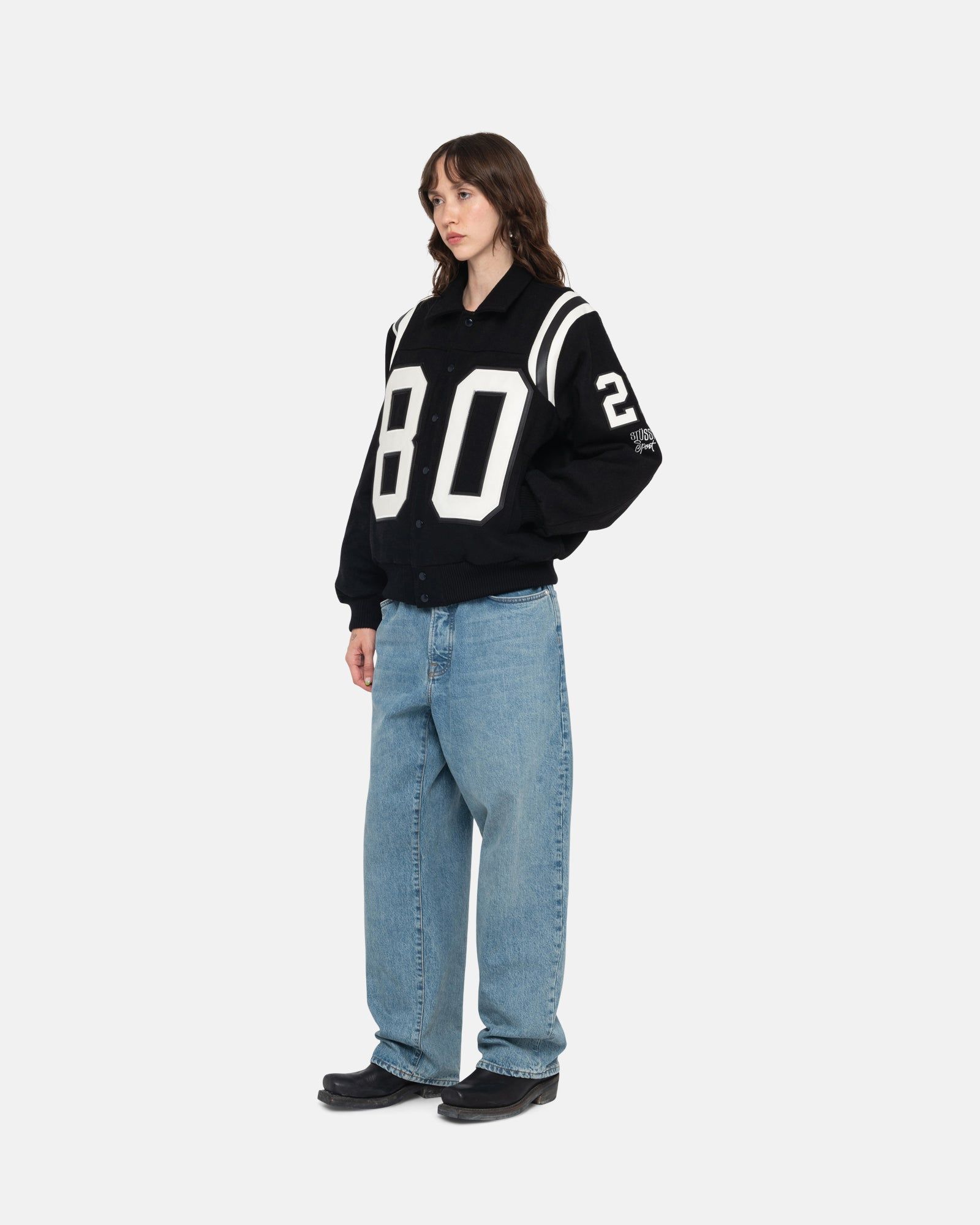 80 WOOL VARSITY JACKET sold by Stussy product image thumbnail 11