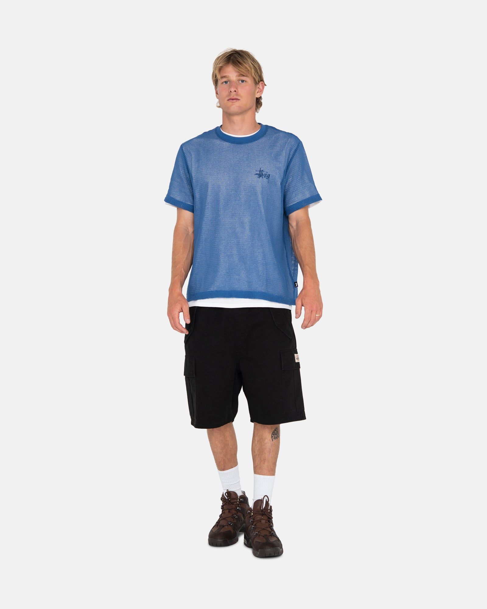 COTTON MESH SS CREW sold by Stussy product image thumbnail 4