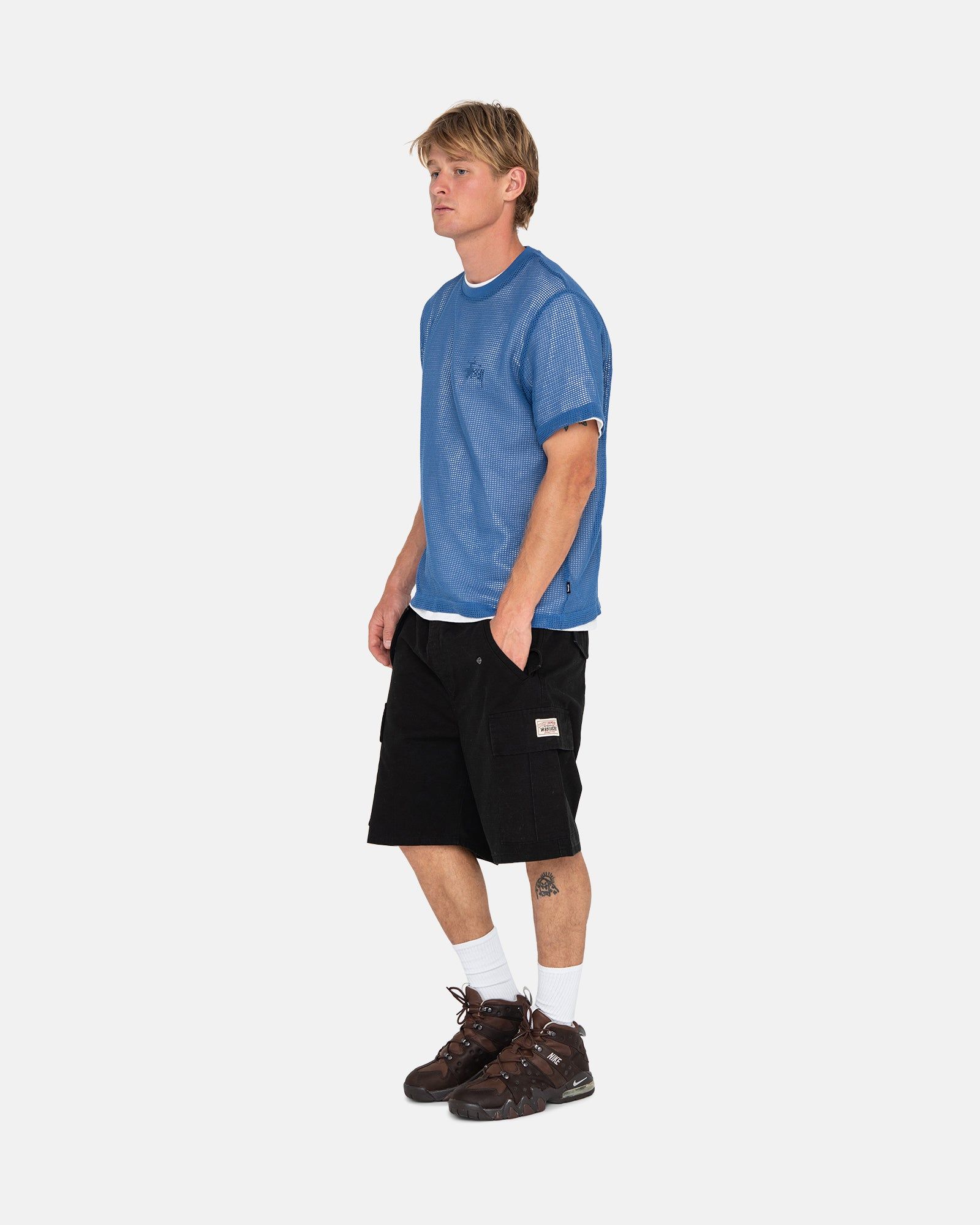 COTTON MESH SS CREW sold by Stussy product image thumbnail 5