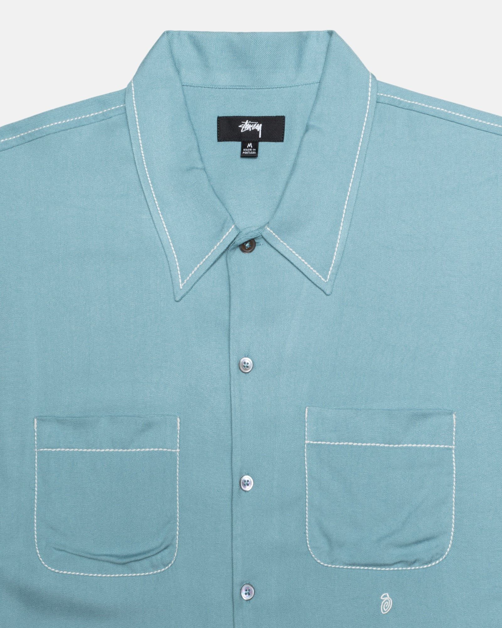 CONTRAST PICK STITCHED SHIRT sold by Stussy product image thumbnail 3