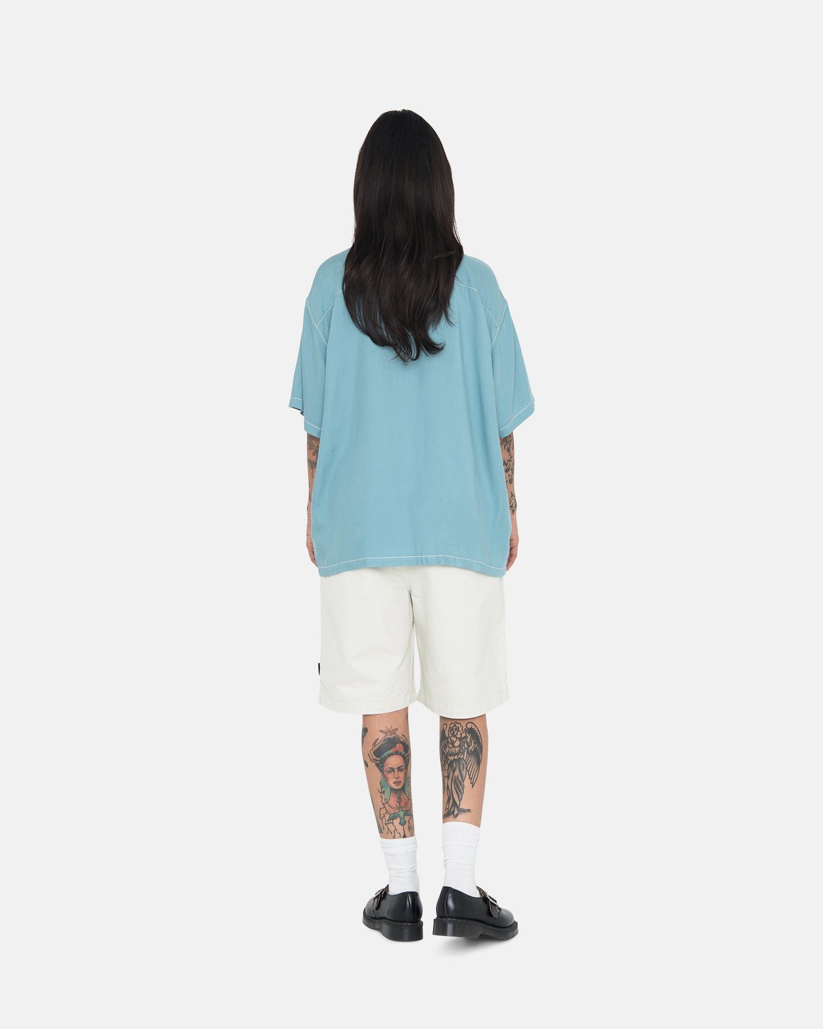 CONTRAST PICK STITCHED SHIRT sold by Stussy product image thumbnail 8