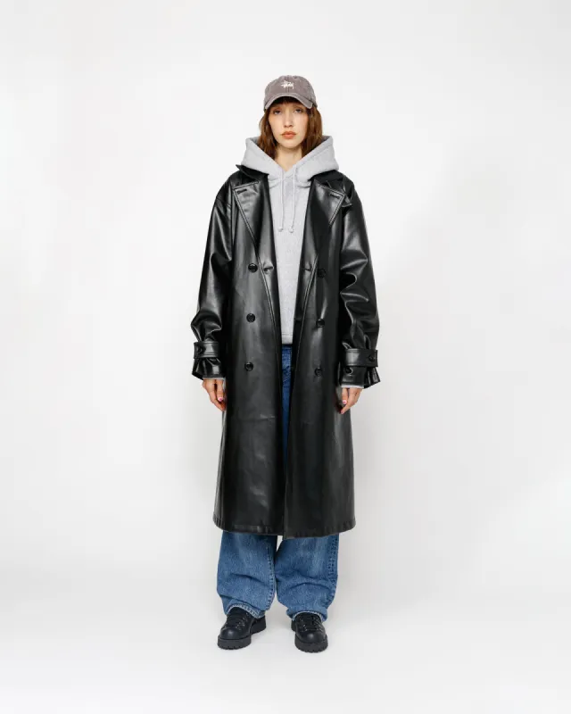DOUBLE BREASTED TRENCH made by Stussy