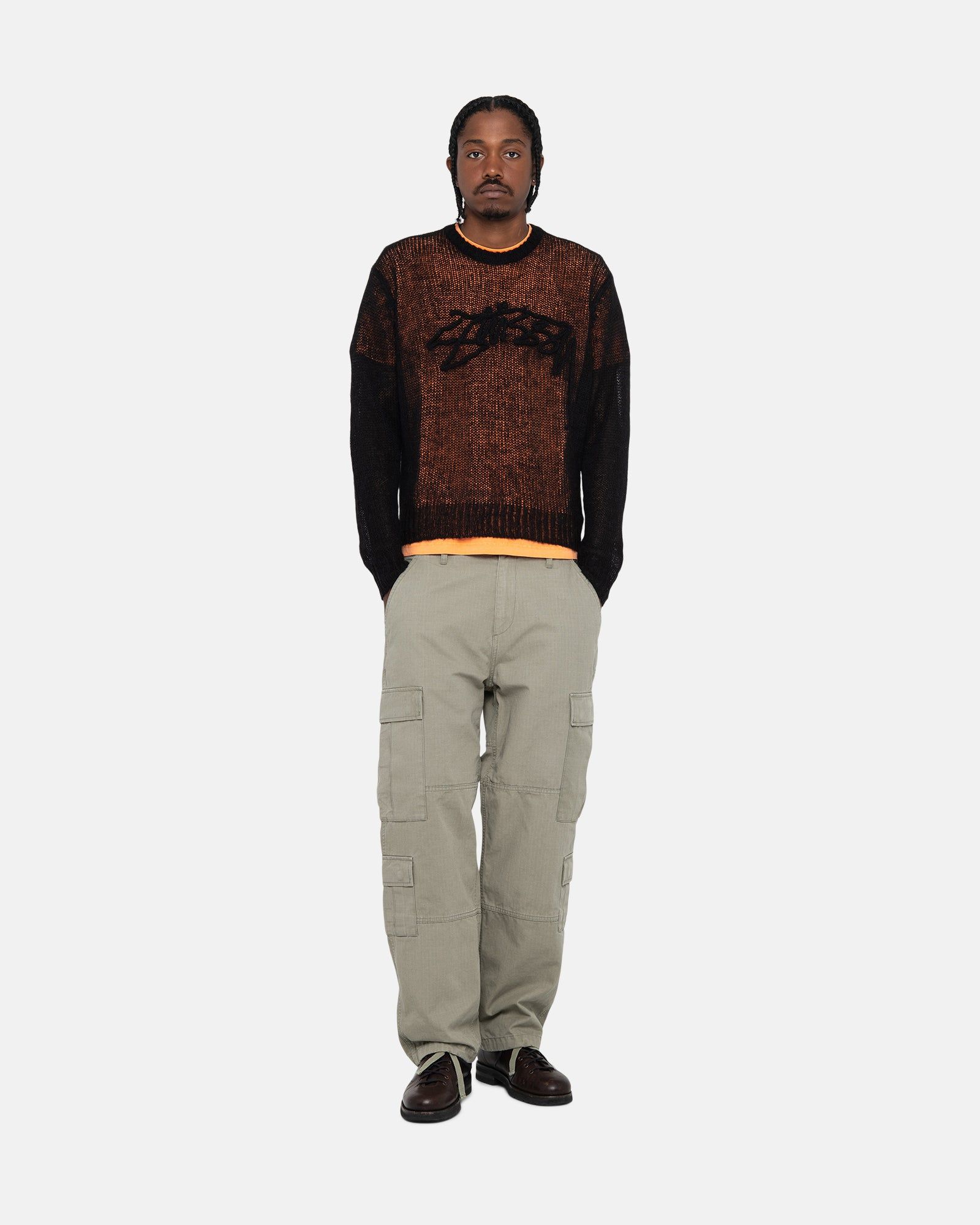 LOOSE KNIT LOGO SWEATER sold by Stussy product image thumbnail 5
