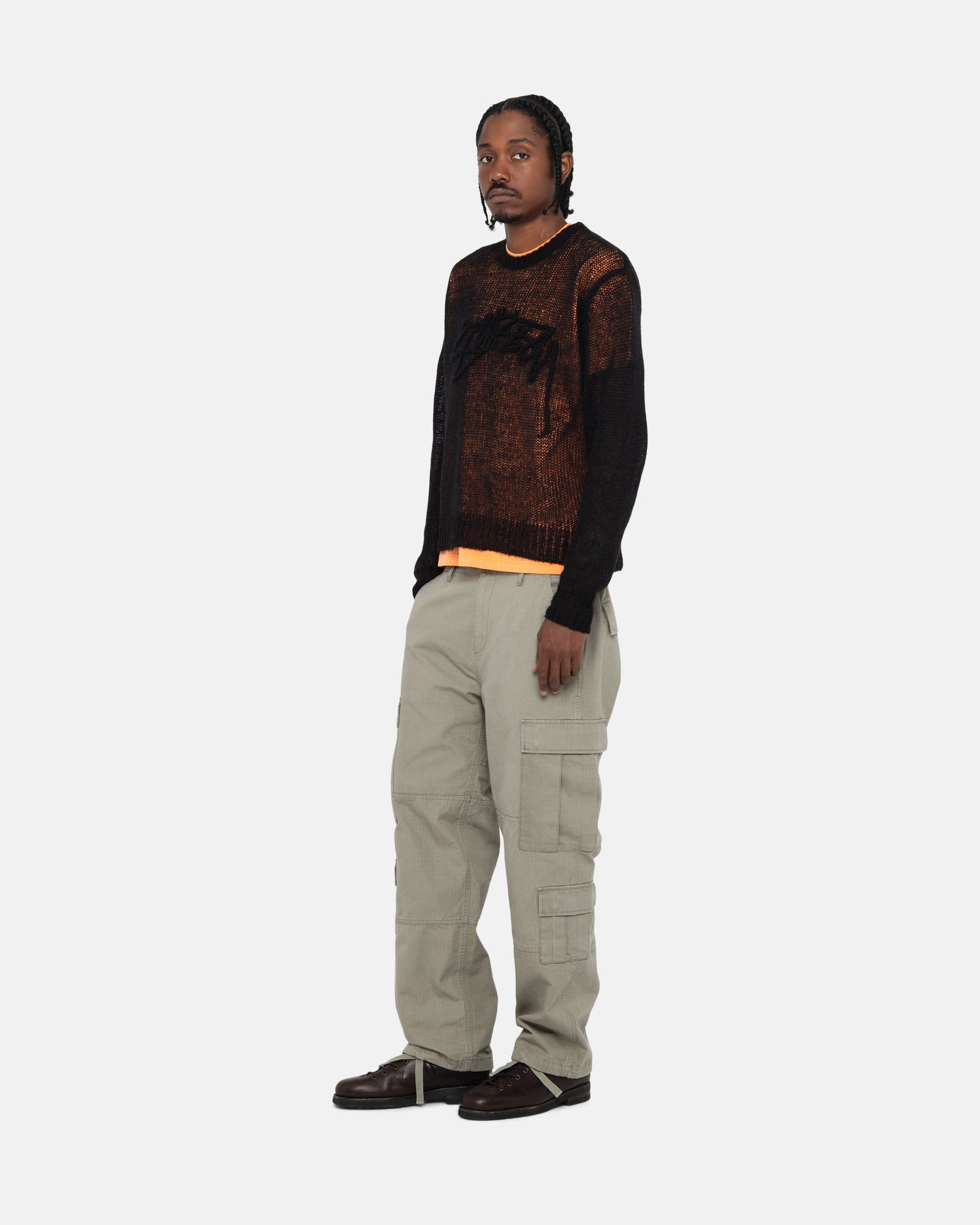 LOOSE KNIT LOGO SWEATER sold by Stussy product image thumbnail 6