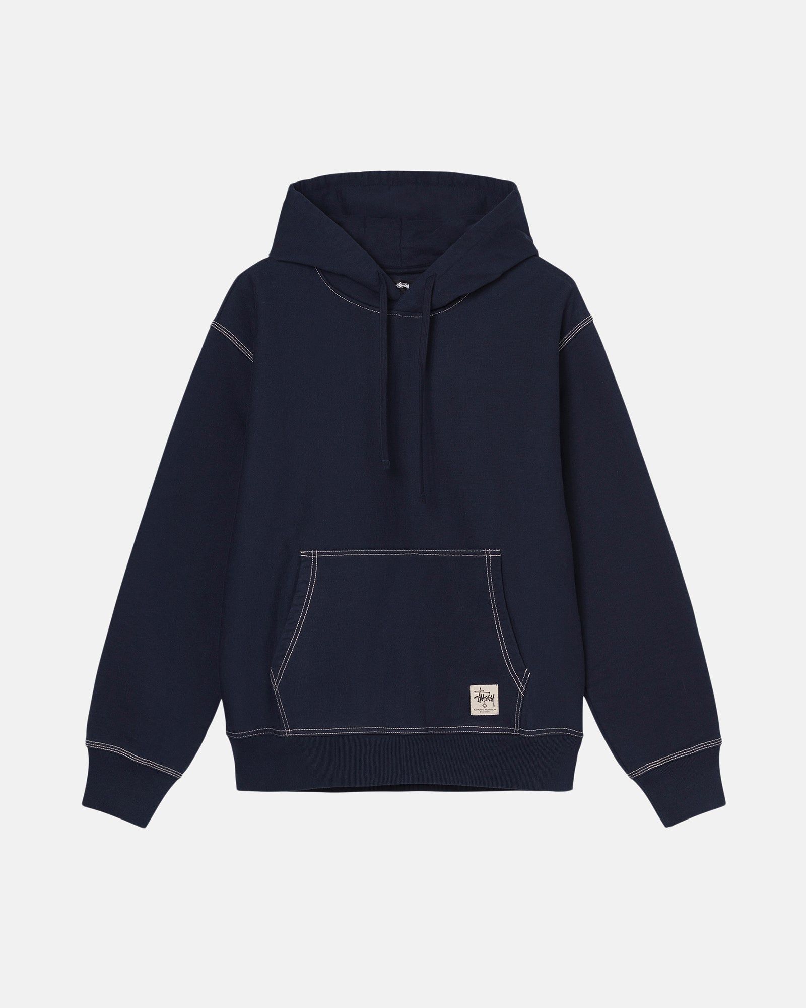 CONTRAST STITCH LABEL HOODIE sold by Stussy