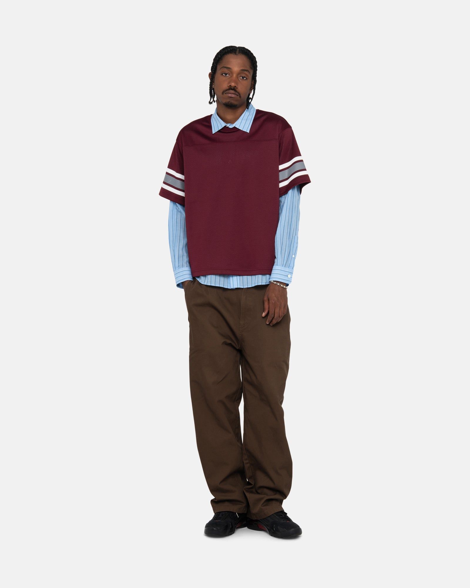 SURFMAN MESH FOOTBALL JERSEY sold by Stussy product image thumbnail 5