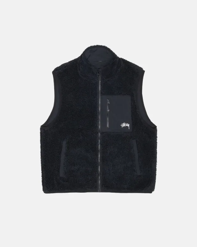 SHERPA REVERSIBLE VEST sold by Stussy