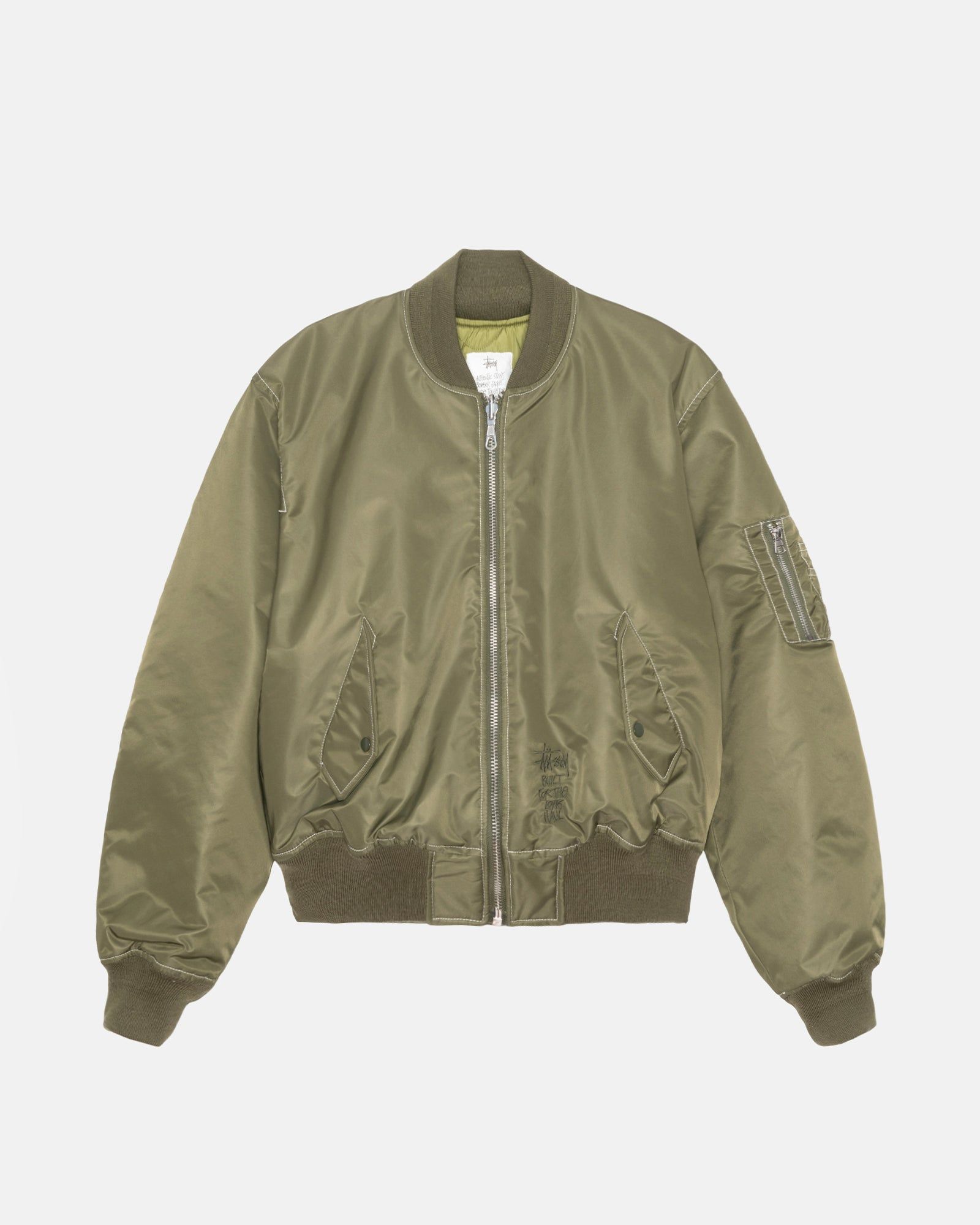 BUILT REVERSIBLE BOMBER JACKET sold by Stussy