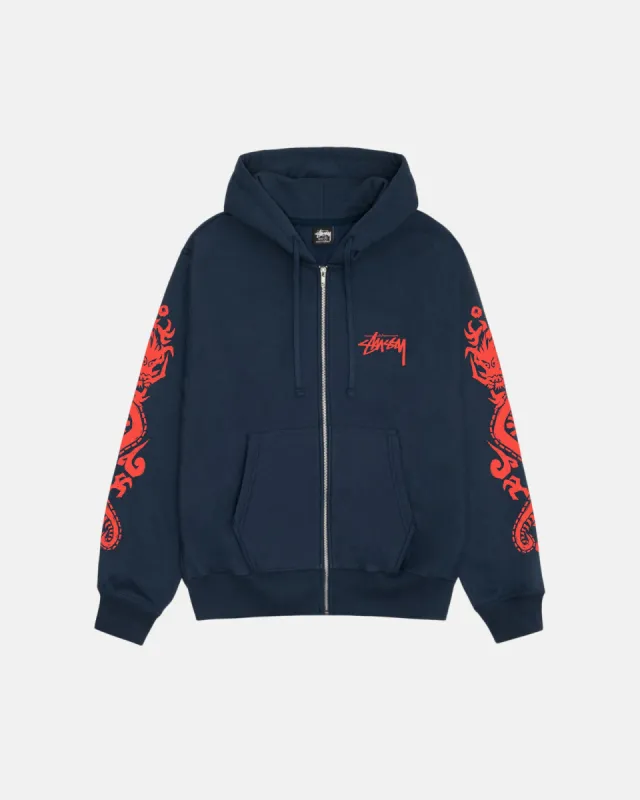 DRAGONS ZIP HOODIE sold by Stussy