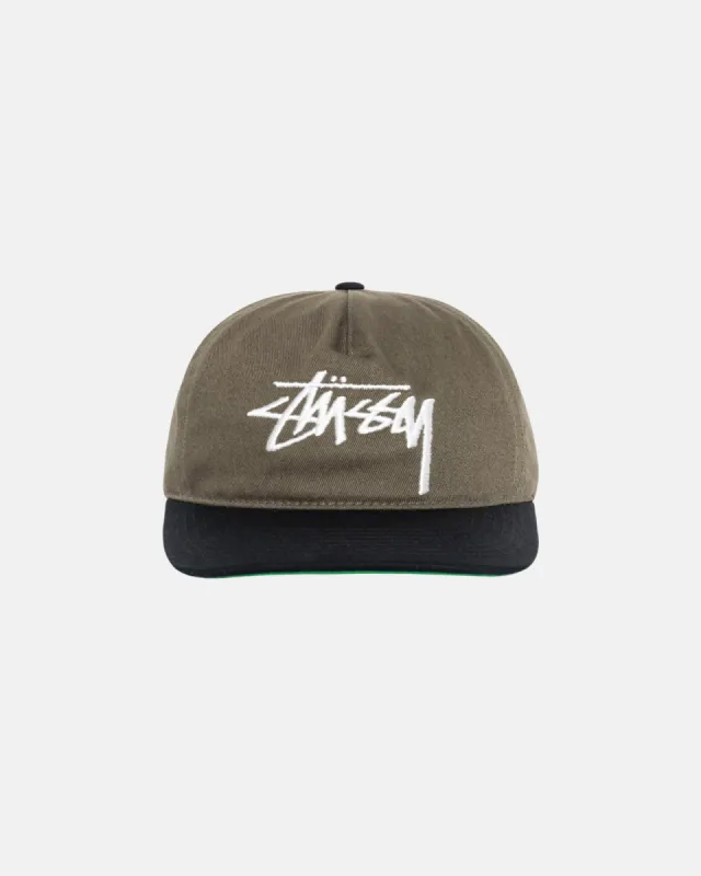 MID-DEPTH BIG STOCK SNAPBACK sold by Stussy