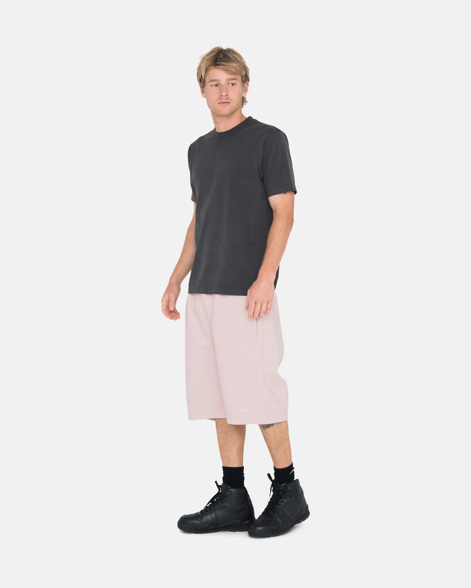 OVERDYED STOCK LOGO SWEATSHORT sold by Stussy product image thumbnail 6