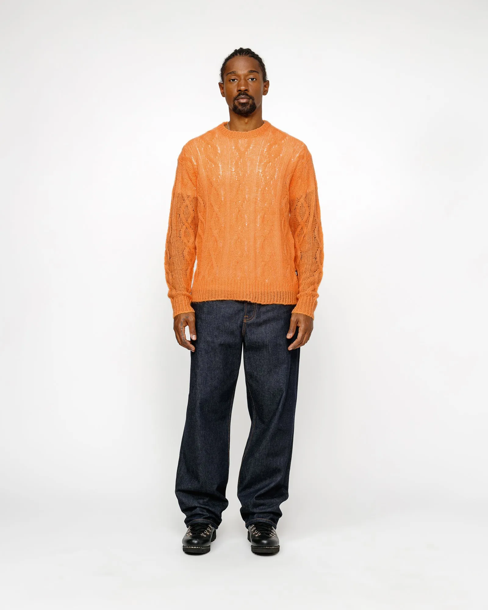 CABLE LOOSE KNIT SWEATER sold by Stussy product image thumbnail 3