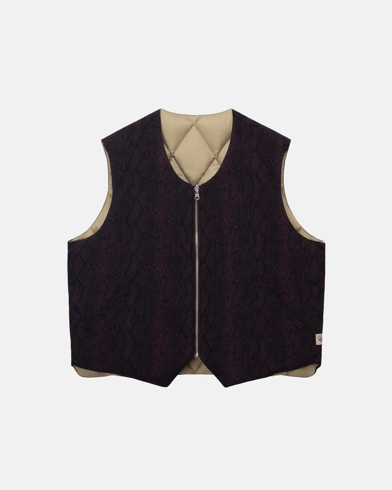 PYTHON REVERSIBLE VEST sold by Stussy