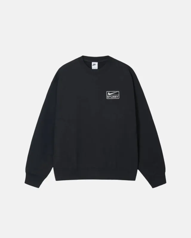Stussy × Nike NRG Washed Fleece Crew Nike x Stussy Washed Fleece Crewneck – Premier