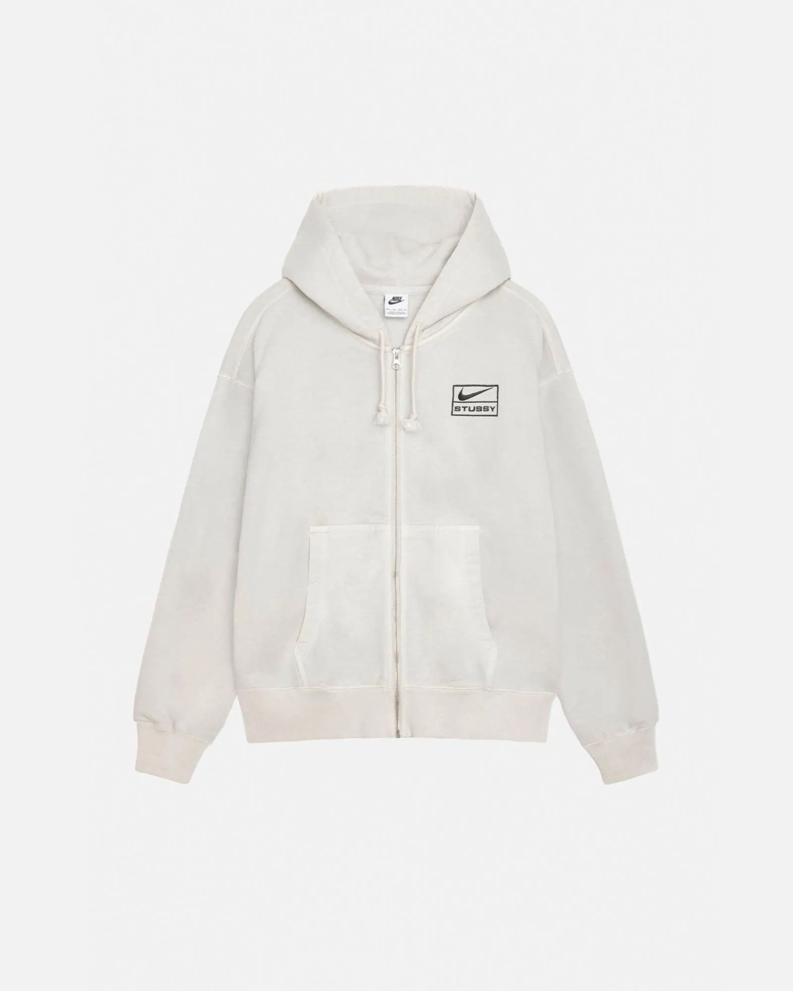 STÜSSY & NIKE PIGMENT DYED FLEECE ZIP HOODIE sold by Stussy