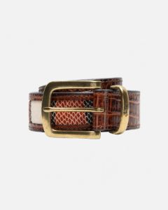 LEATHER OVERLAY BELT sold by Stussy