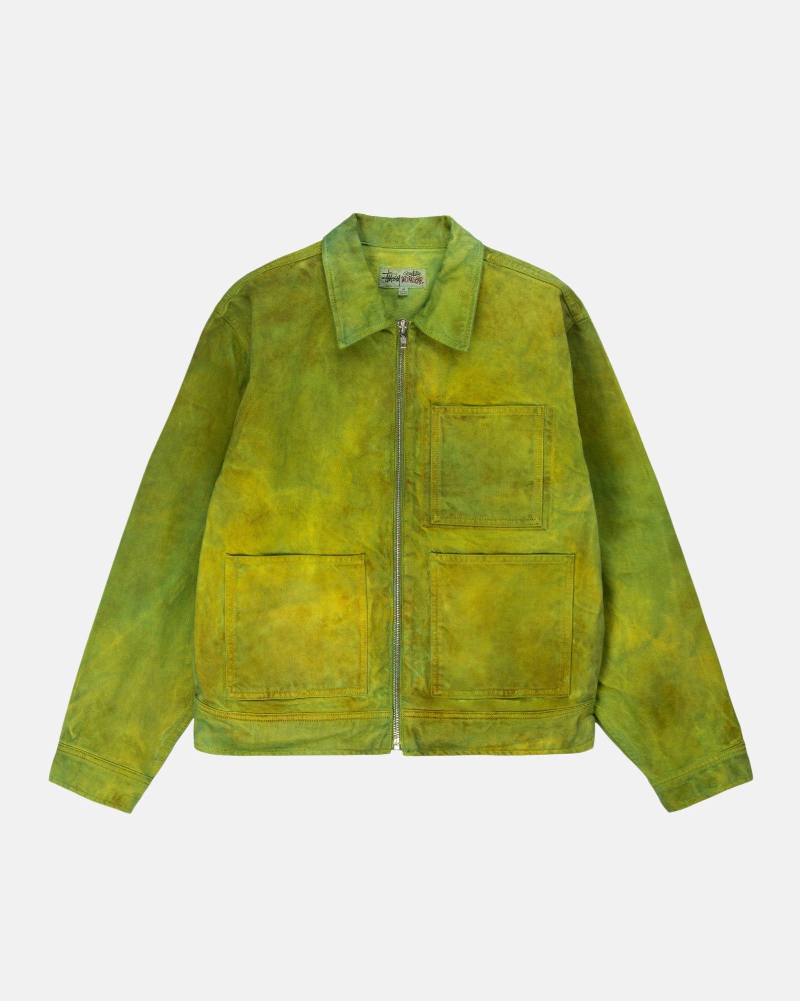 WONDERLAND HAND-DYED WORK JACKET sold by Stussy
