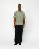 BOXY FLAT HEM SHIRT STRIPED sold by Stussy