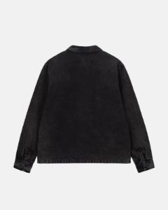 WASHED CANVAS ZIP SHIRT sold by Stussy