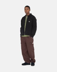WASHED CANVAS ZIP SHIRT sold by Stussy