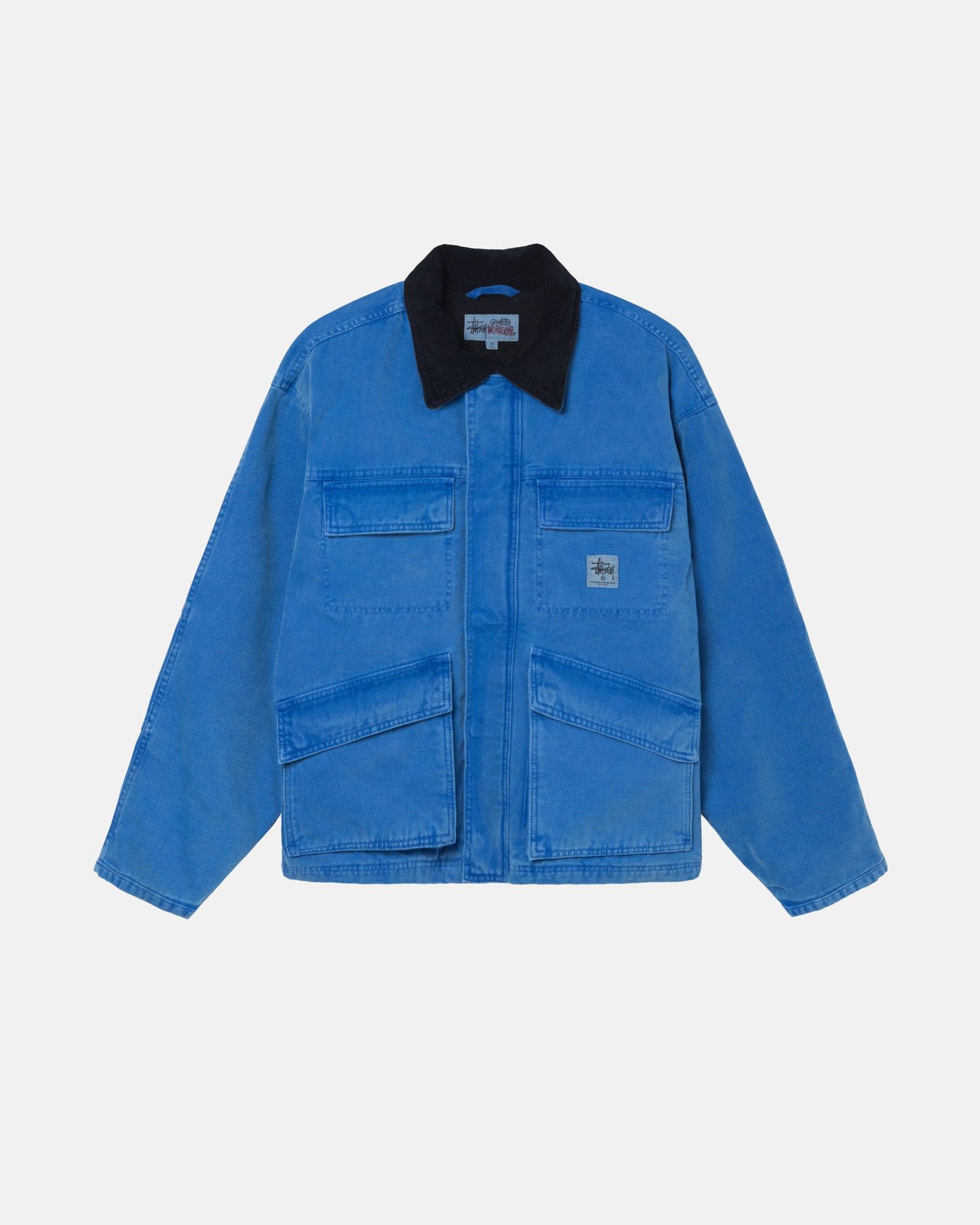 WASHED CANVAS SHOP JACKET sold by Stussy