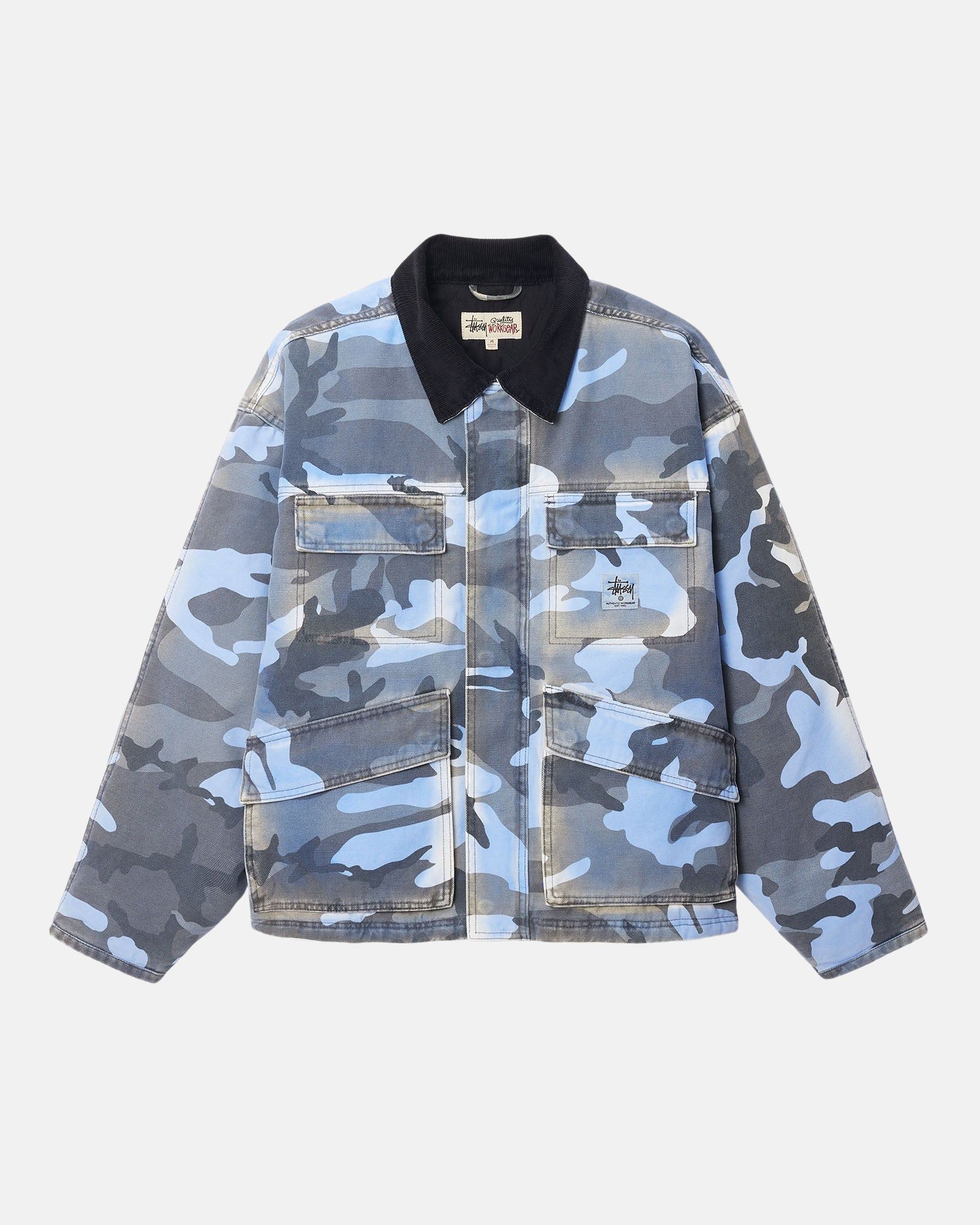 SHOP JACKET SPRAY DYE CANVAS sold by Stussy