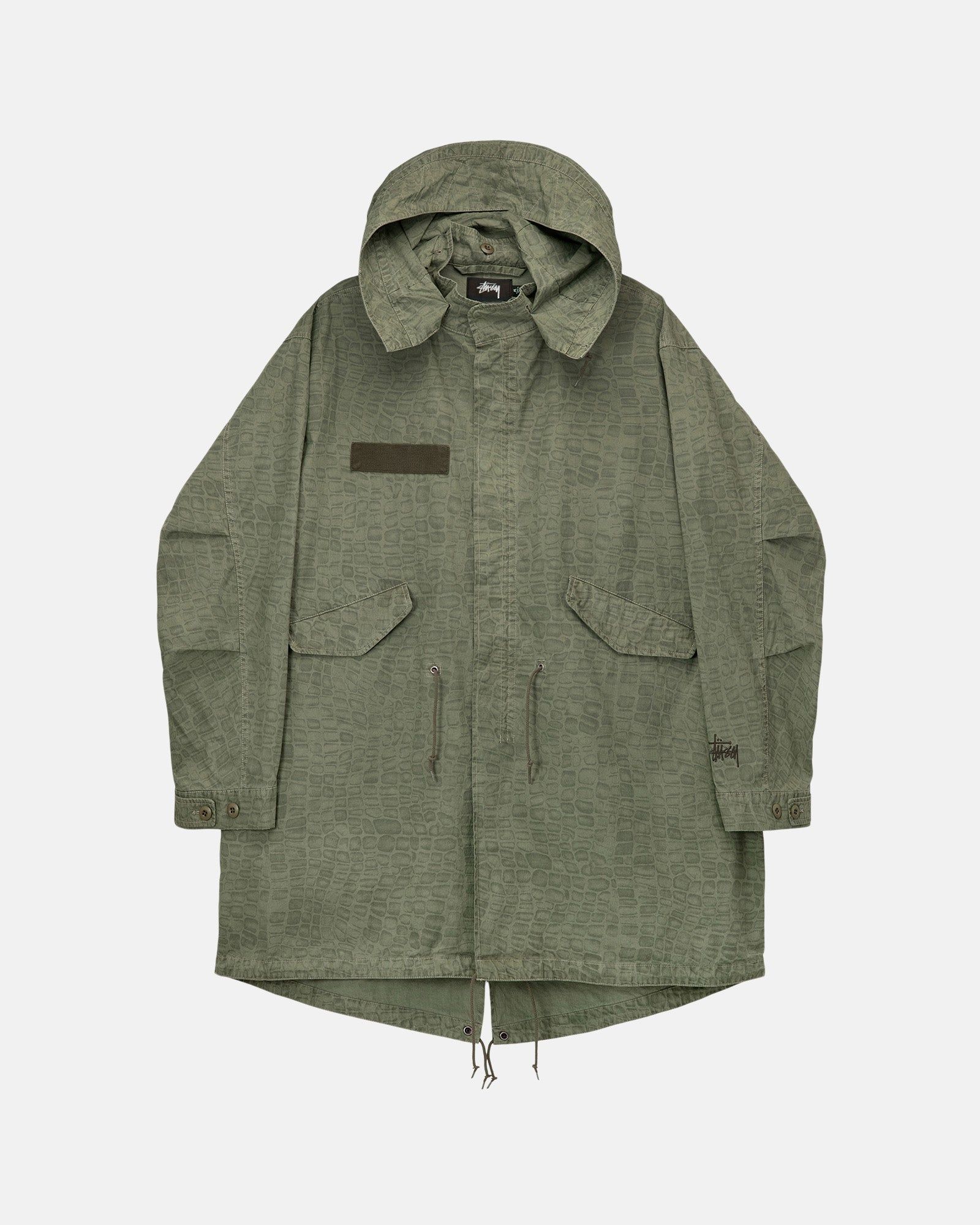 NYCO PRINTED FISHTAIL PARKA sold by Stussy