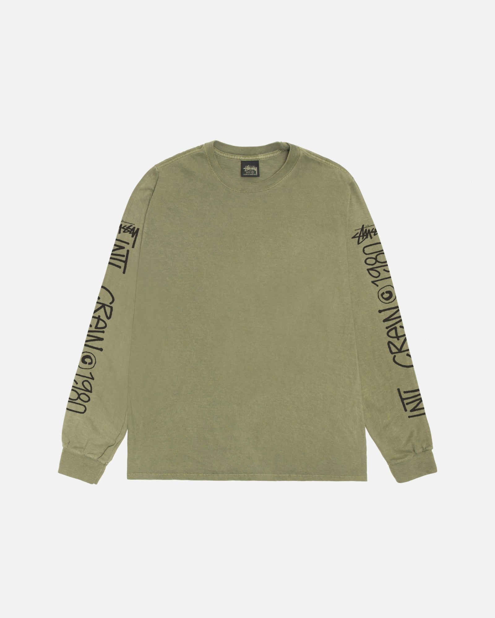 INTL CREW LS TEE PIGMENT DYED sold by Stussy