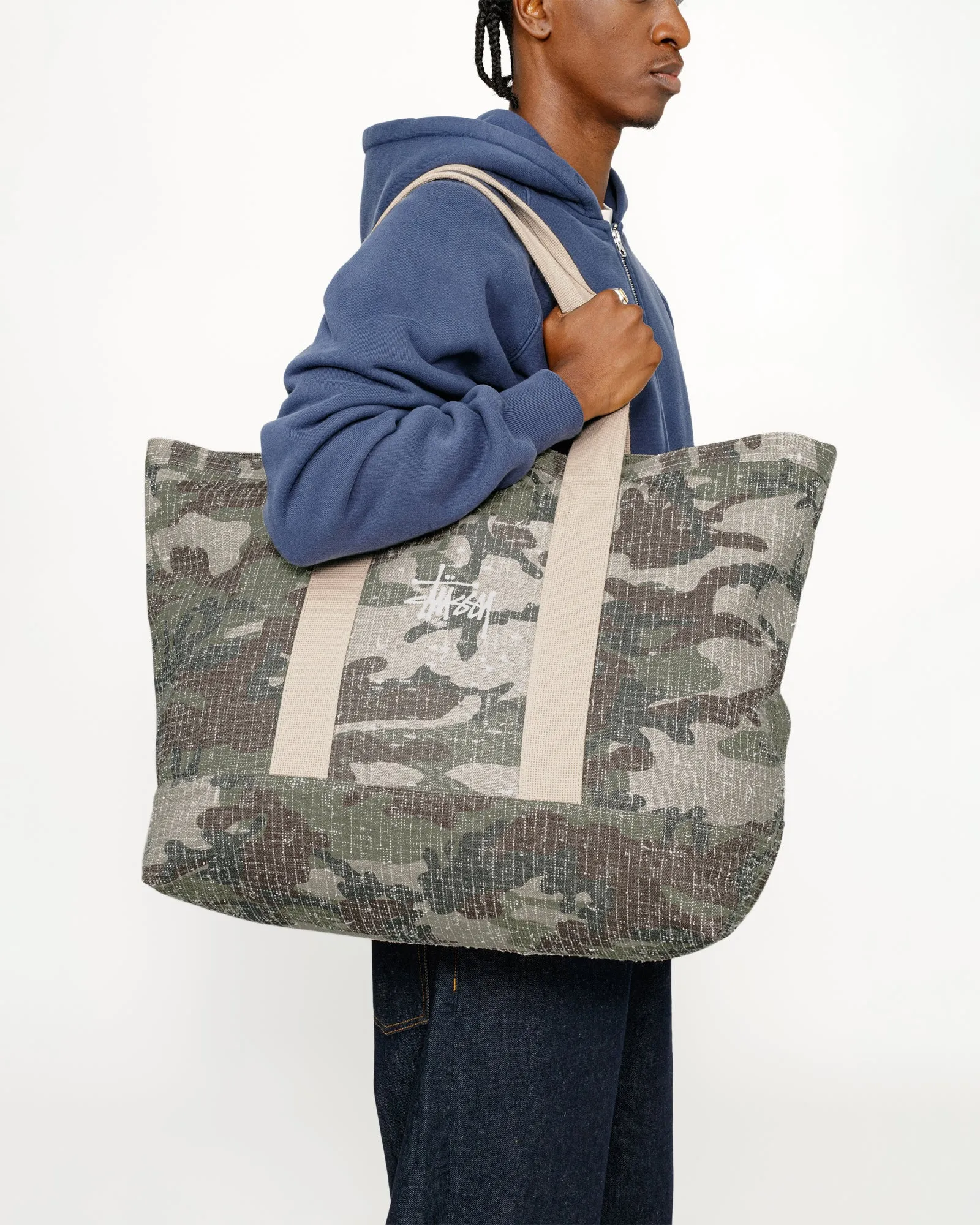 NEEDLE PUNCH XL TOTE BAG sold by Stussy product image thumbnail 5