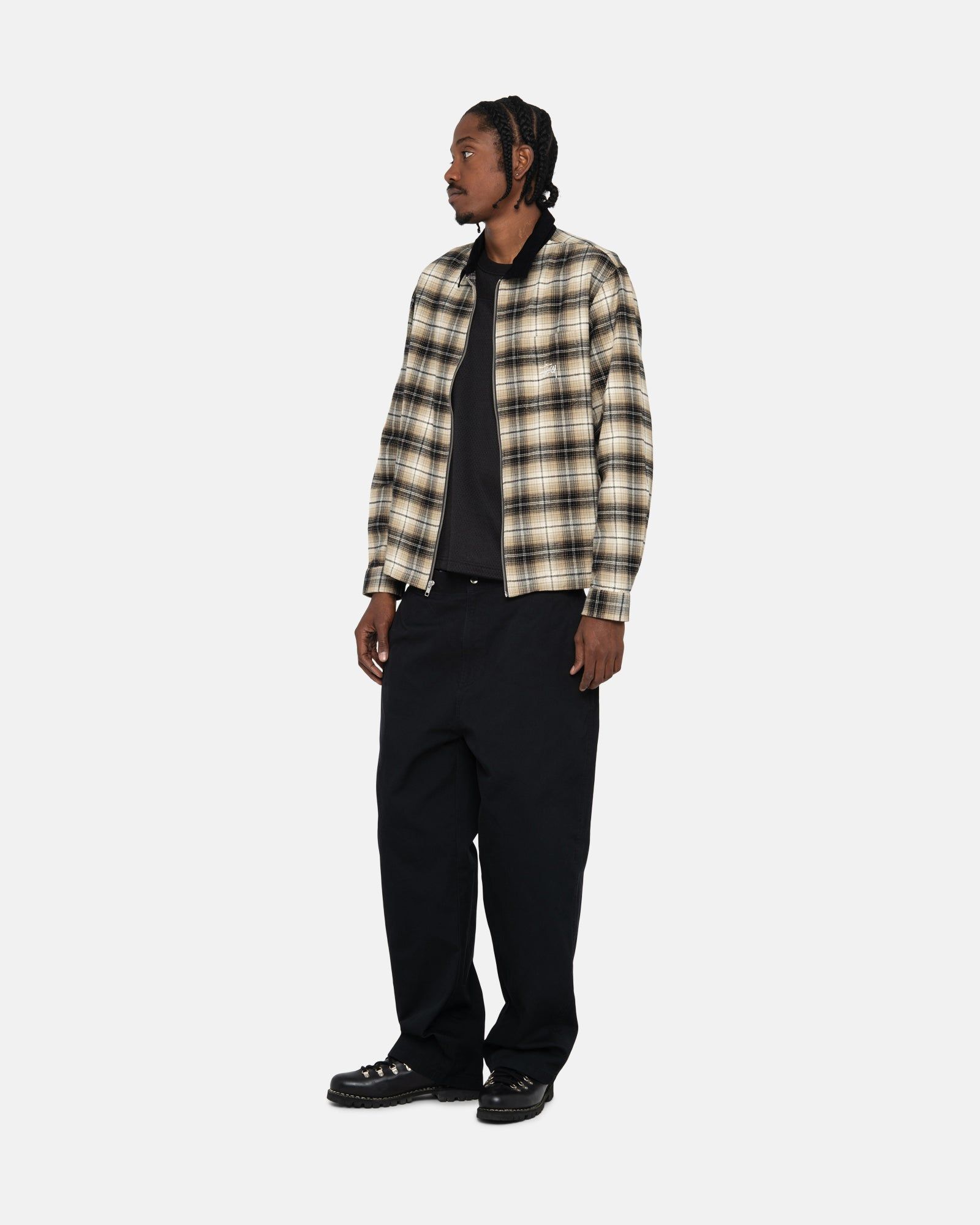 FRANK PLAID ZIP SHIRT sold by Stussy product image thumbnail 6
