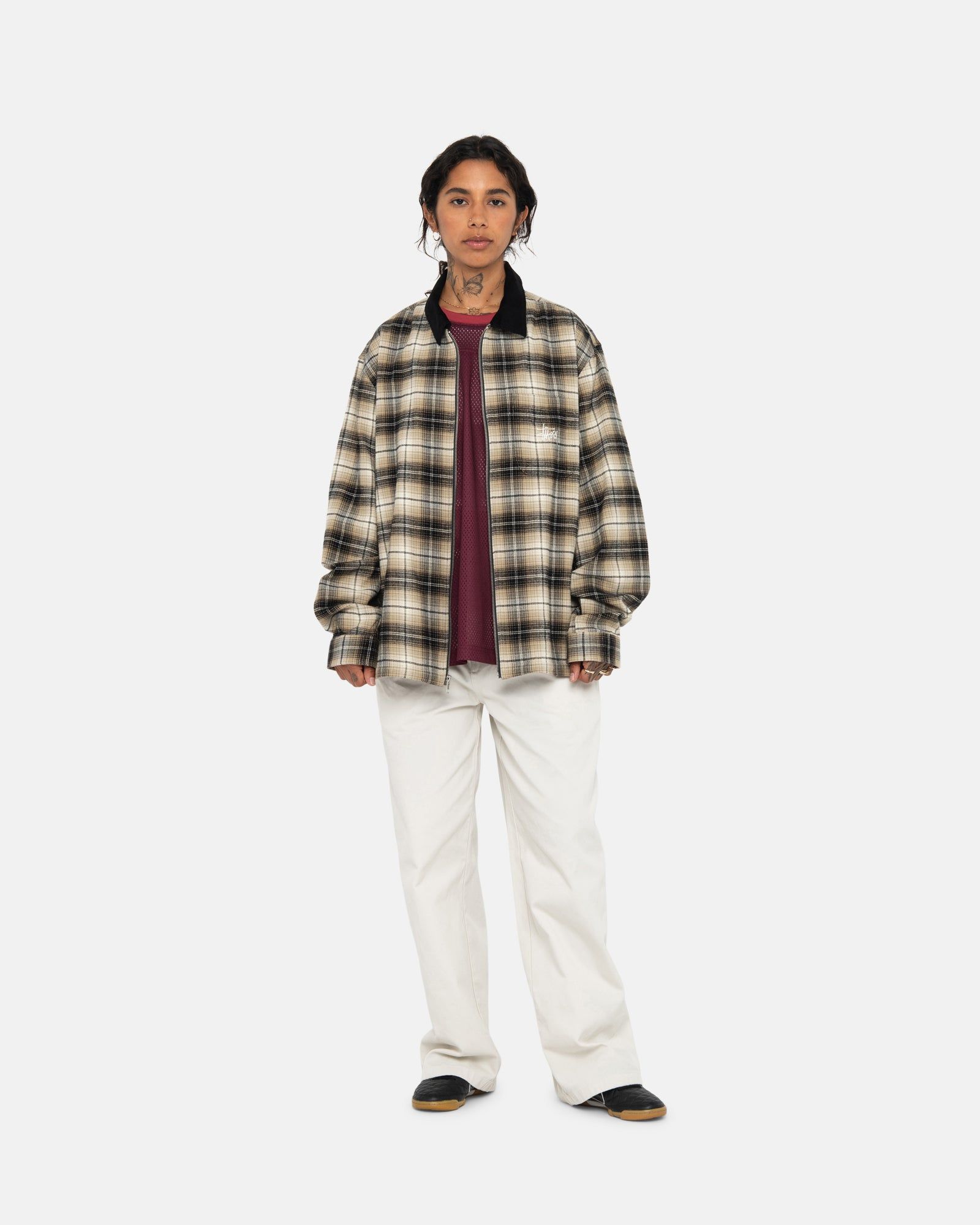 FRANK PLAID ZIP SHIRT sold by Stussy product image thumbnail 8