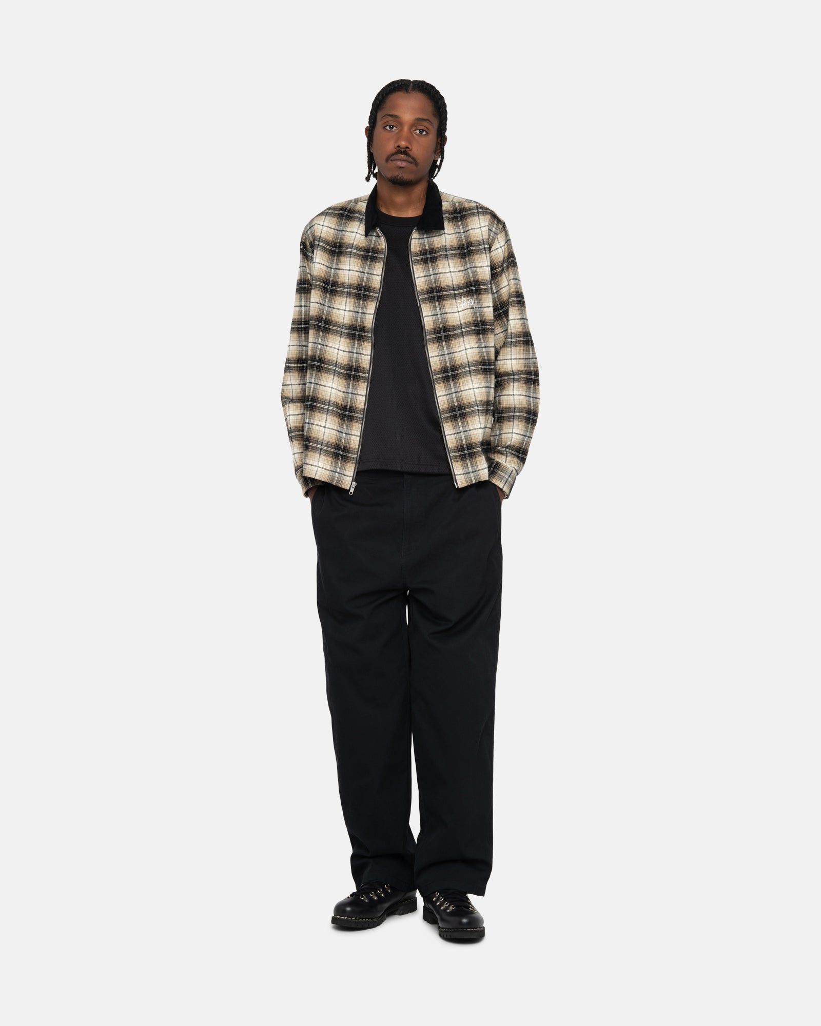 FRANK PLAID ZIP SHIRT sold by Stussy product image thumbnail 5