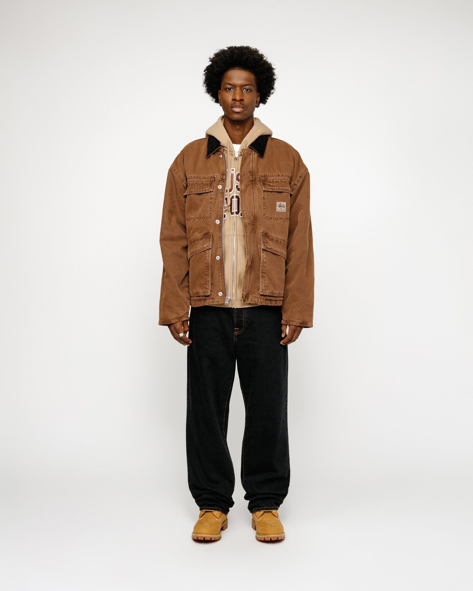 SHOP JACKET WASHED CANVAS sold by Stussy product image thumbnail 3