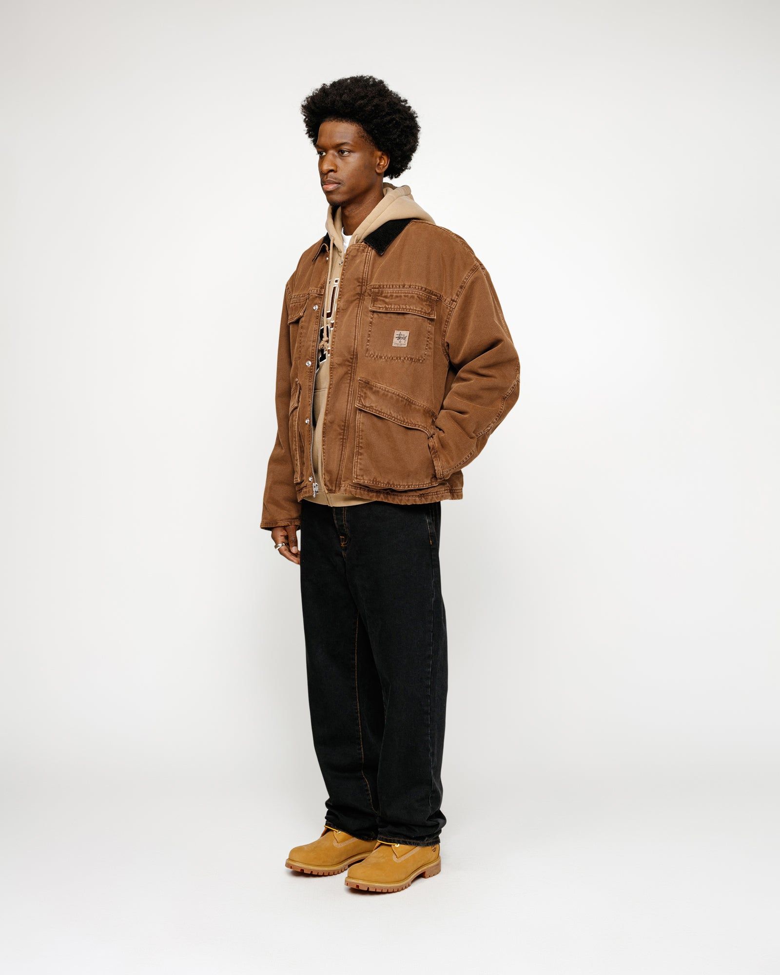 SHOP JACKET WASHED CANVAS sold by Stussy product image thumbnail 4