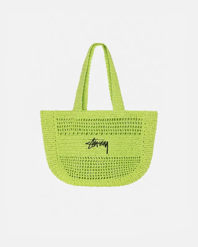 RAFFIA TOTE BAG sold by Stussy
